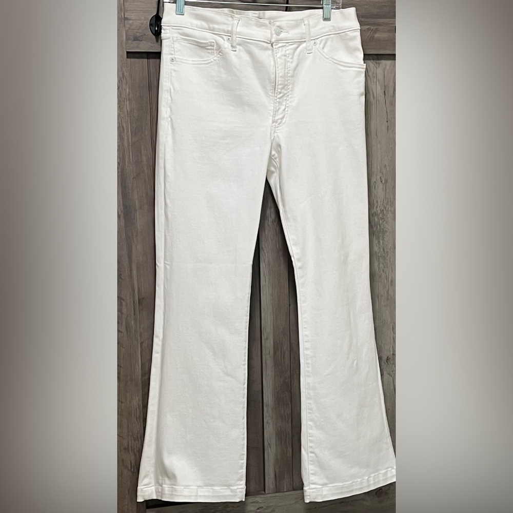 Express White Mid Rise Bootcut Jeans Size 10S